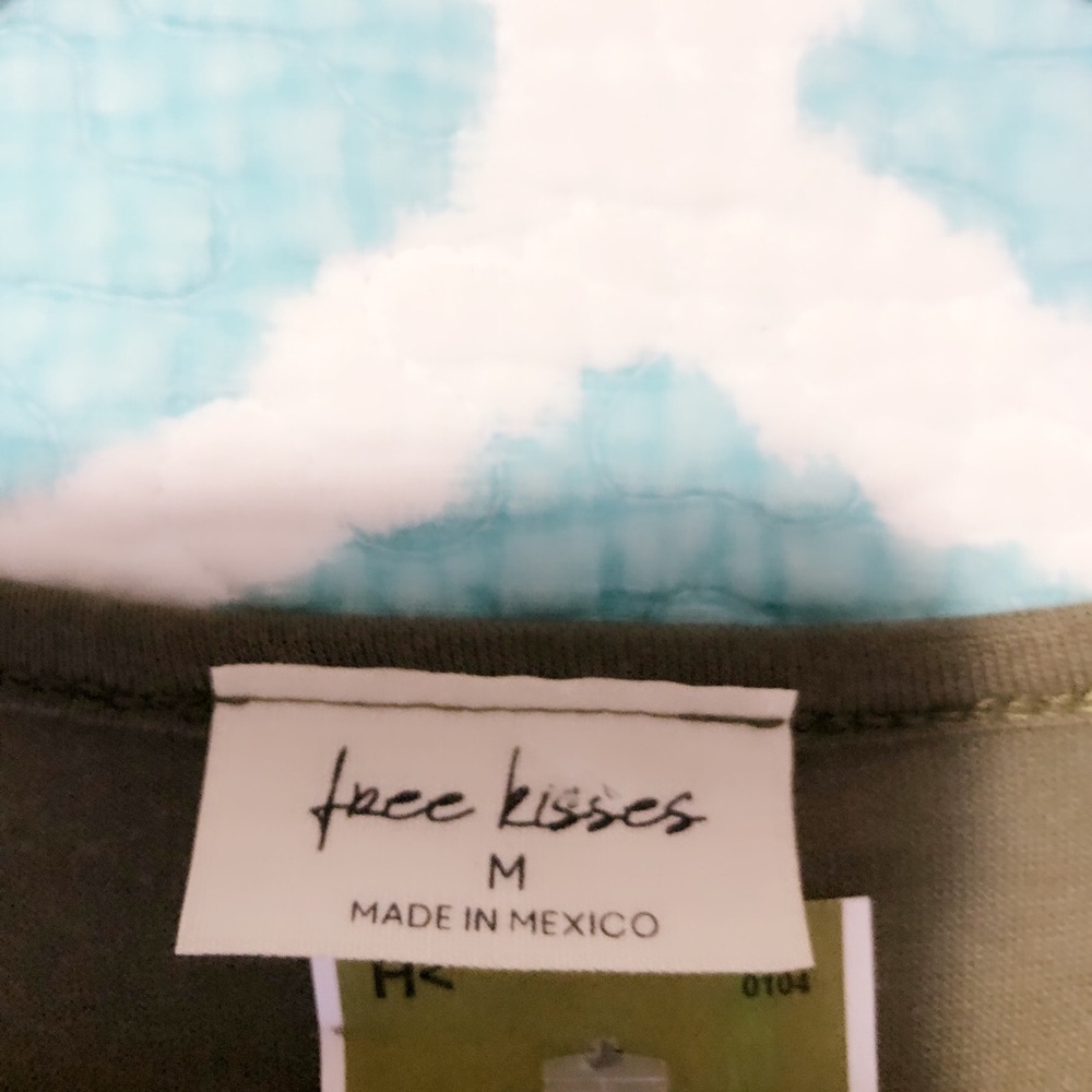 Army Green Ruched String Top - Picture 3 of 3